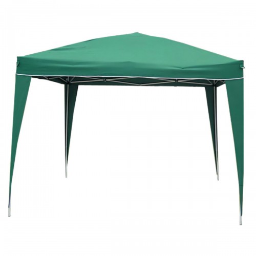 GAZEBO RICHIUDIBILE DOMUS ACCIAIO/POLY VERDE MT 3X 3