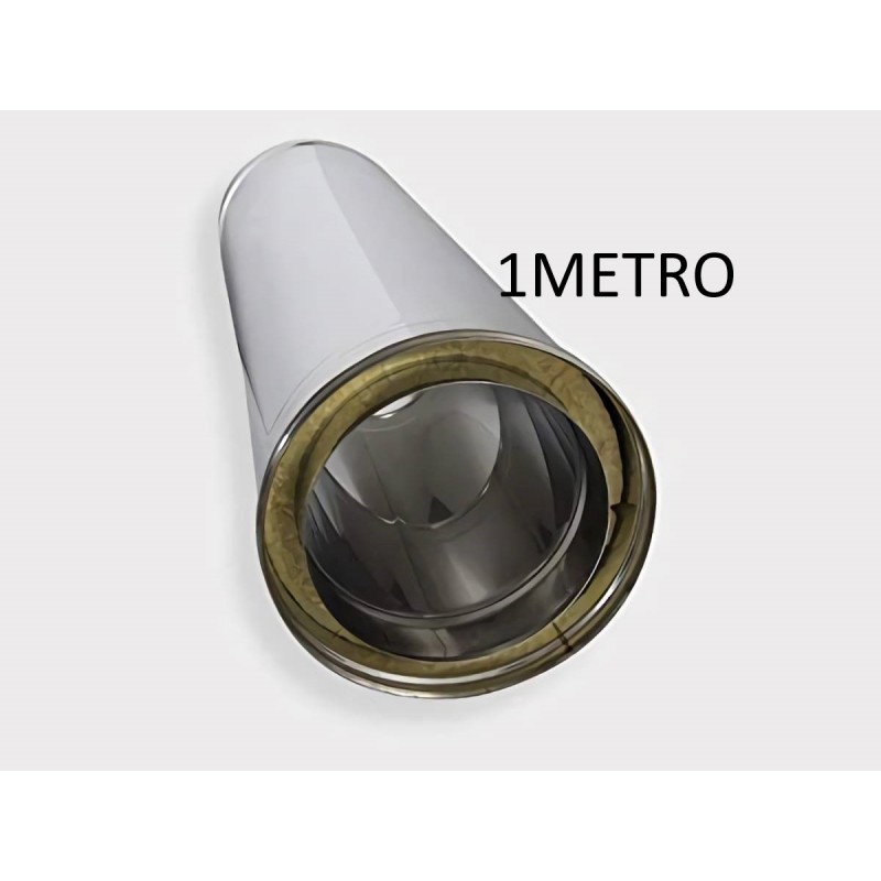 *TUBO IN ACCIAIO INOX COIBENTATO ML.1 D.300/350