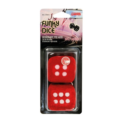 PROFUMATORE "FUNKY DICE" COLORI ASS. FRAGRANZA ROS E LAVENDER