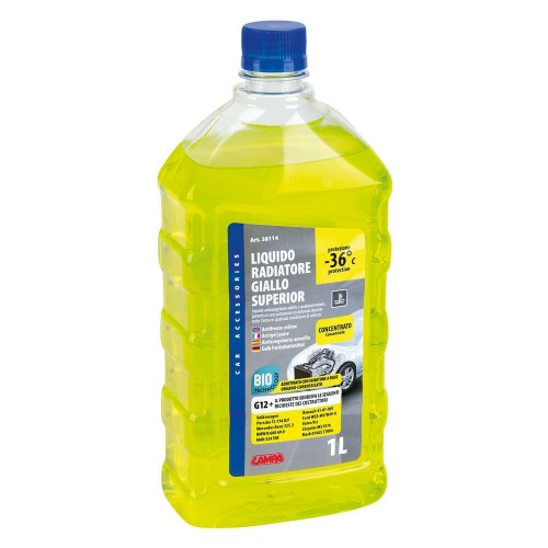 LIQUIDO RADIATORE "GIALLO" 1LT. CONCENTRATO (-37°) FLACONE