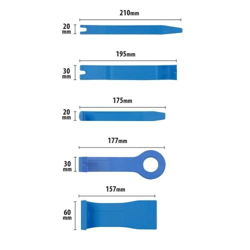 SET 5 UTENSILI SPECIFICI PER RIMOZIONE COMPONENTI INTERNI