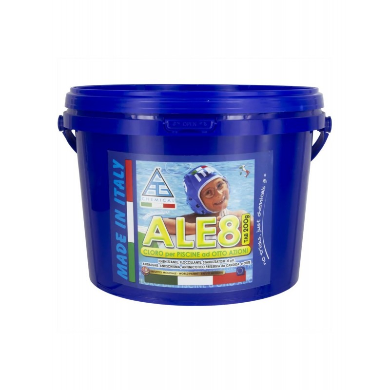 CLORO PER PISCINE ALE 8 200G A PAISTICCHE CF 5KG