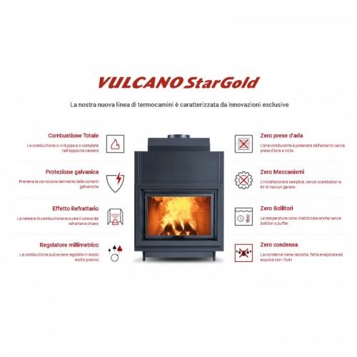 -STARGOLD TERMOCAMINO VULCANO BABY 3 ( 25-3 ) CON CENTRALINA.