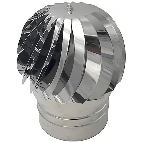 *CAPPELLO EOLICO ACCIAIO INOX D.140