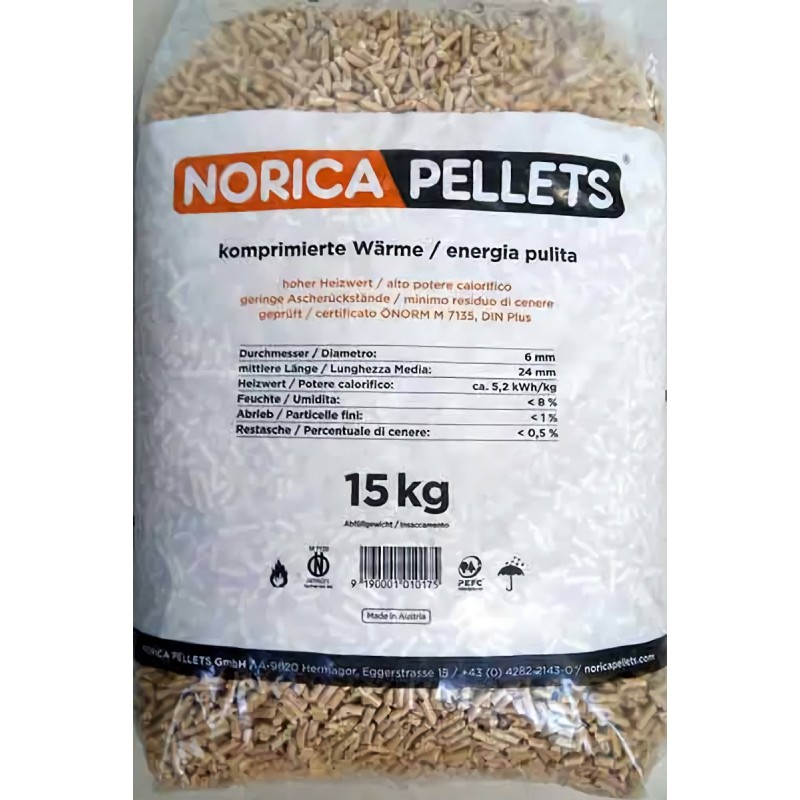 -PELLETS NORICA DA 15 KG.