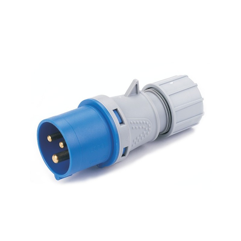 SPINA CEE 2POLI+TERRA 16A-220V COL.BLU   IP44