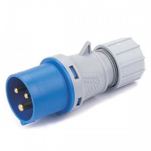 SPINA CEE 2POLI+TERRA 16A-220V COL.BLU   IP44