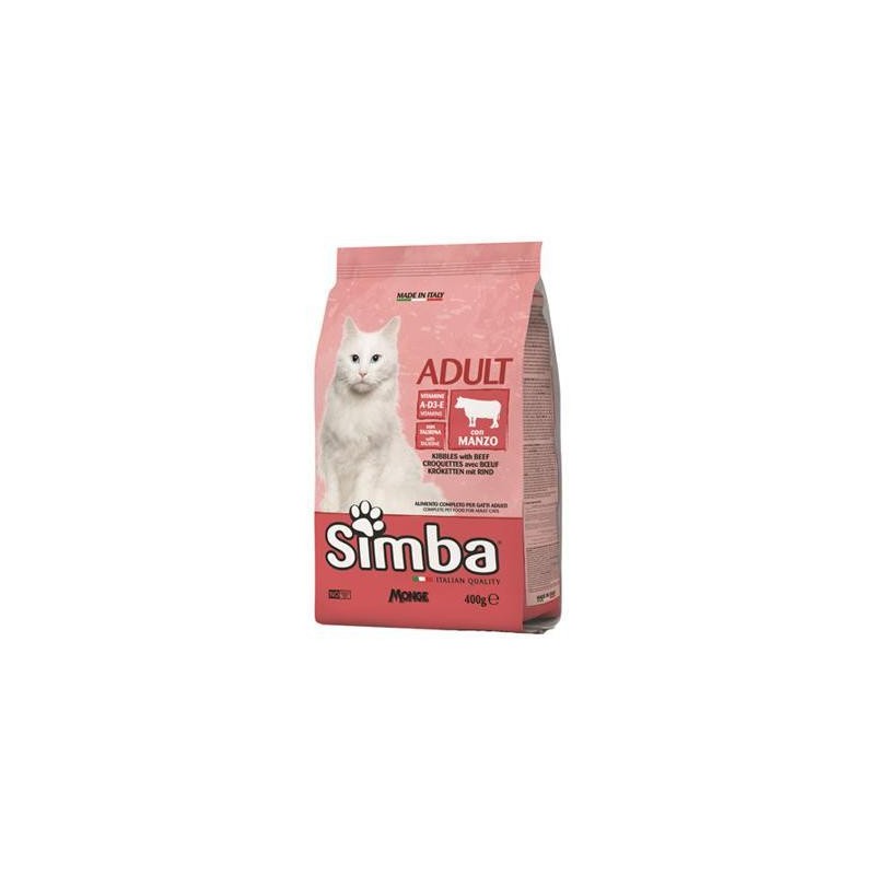 CIBO GATTO MONGE SIMBA 400 G CROCCANTINI MANZO