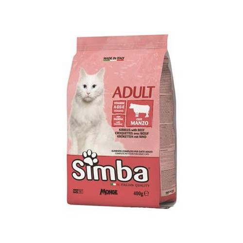 CIBO GATTO MONGE SIMBA 400 G CROCCANTINI MANZO