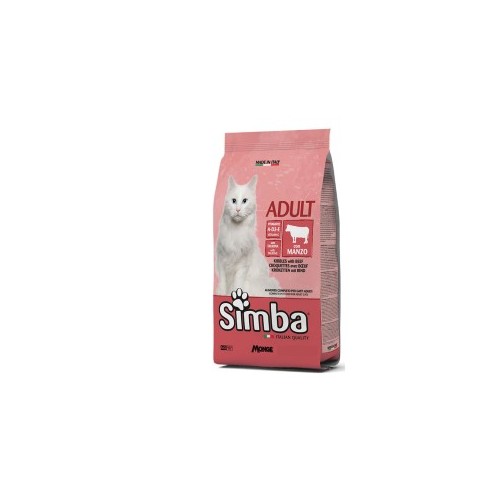 CIBO GATTO MONGE SIMBA 2 KG CROCCANTINI MANZO