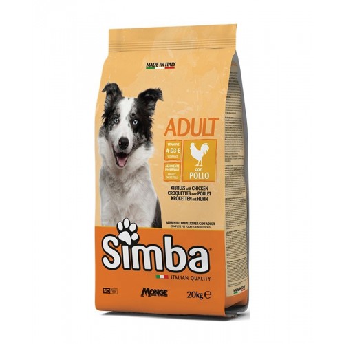 CROCCHETTA CANE MONGE SIMBA 20 KG ADULT POLLO