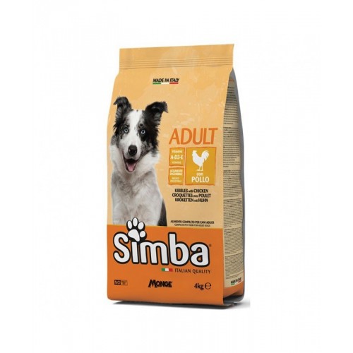 CROCCHETTA CANE MONGE SIMBA  4 KG ADULT POLLO