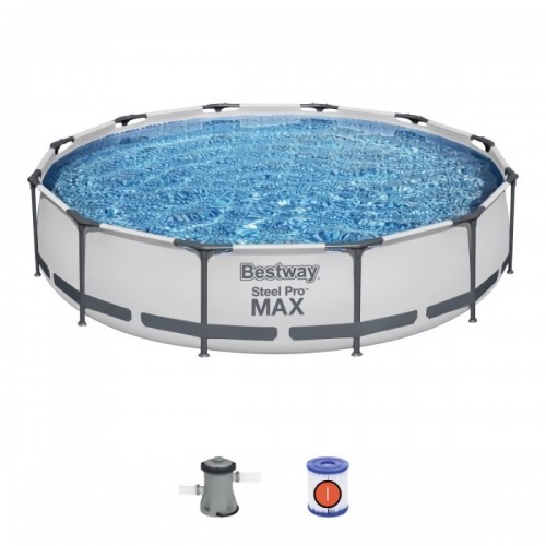 +PISCINA CON TELAIO PIU POMPA  DIAMETRO CM.366X H. 76 BESTWAY 56416