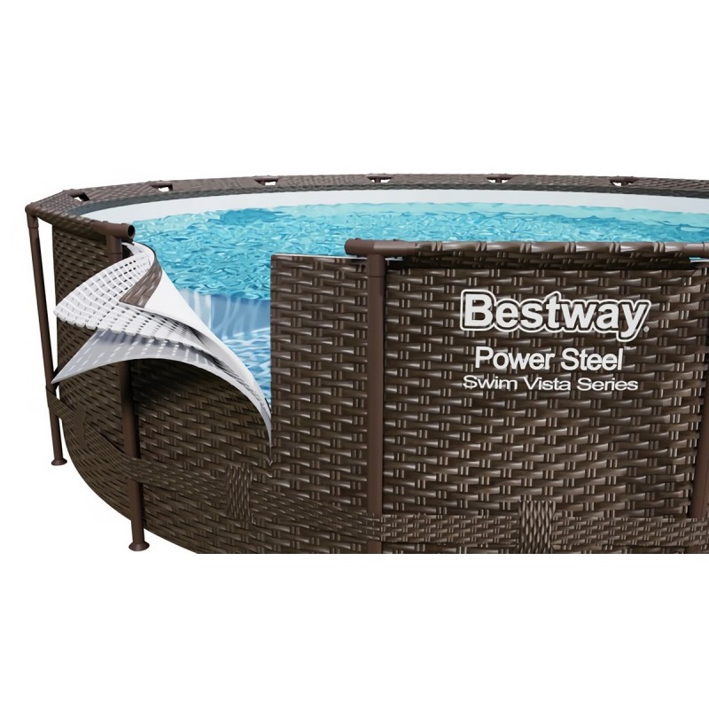 +PISCINA CON TELAIO COMPLETA 488X122H BESTWAY 5672 5