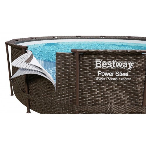 +PISCINA CON TELAIO COMPLETA 488X122H BESTWAY 5672 5