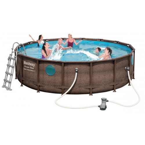 +PISCINA CON TELAIO COMPLETA 488X122H BESTWAY 5672 5