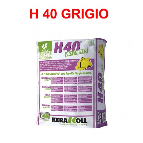 .H40 NO LIMITS GRIGIO 25KG