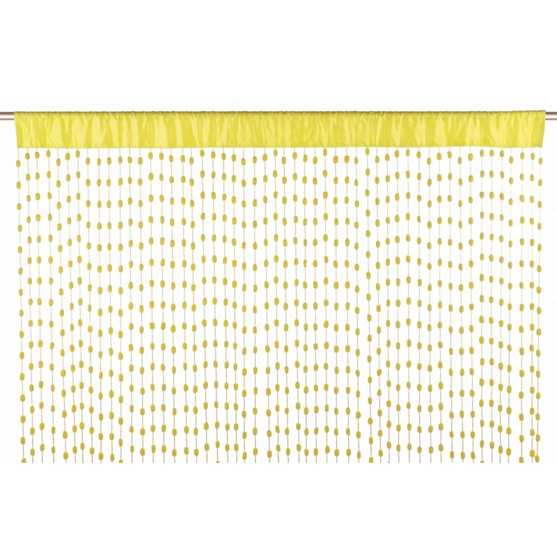 TENDA PALLINE GIALLO 140X28H