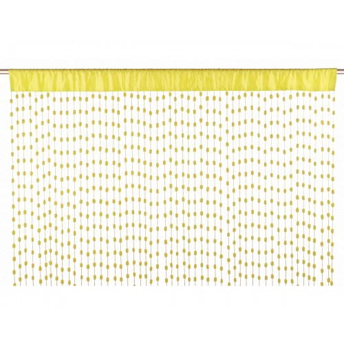 TENDA PALLINE GIALLO 140X28H