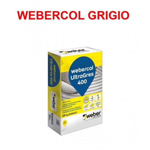 .WEBERCOL ULTRAGRES 400 GRIGIO 25KG