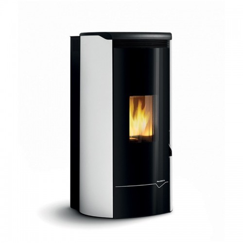 -ECOFIRE JACKIE IDRO 26 ACS BIANCA PALAZZETTI • STUFA A PELLET IDRO VENTILATA ERMETICA DALLA FO