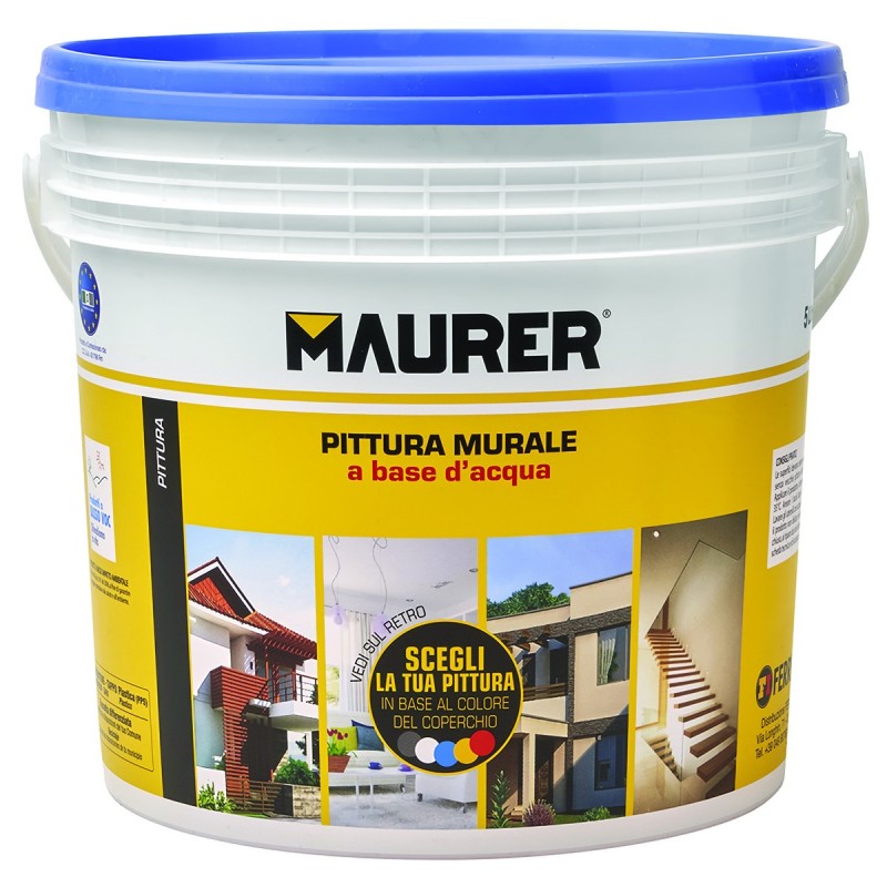 PITTURA MAURER LAVABILE TRASPIRANTE LT.14   T/BLU 86631