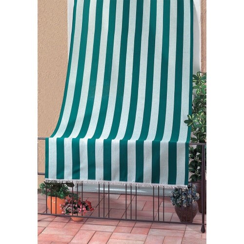 TENDA DA SOLE X SORMONTO 140X250 BIANCO/VERDE - IN COTONE 1818