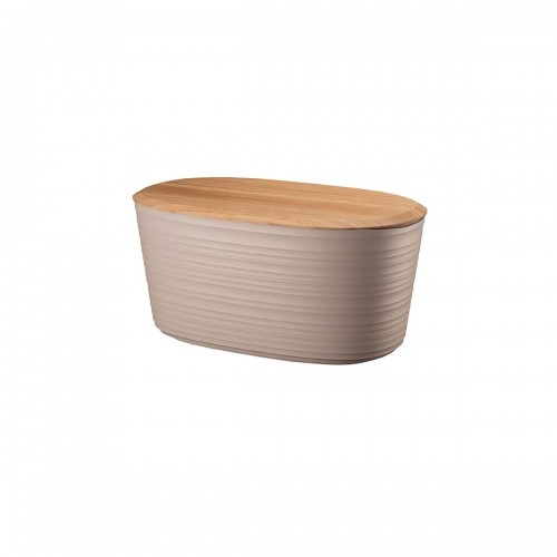 CASSETTA PANE CON COPERCHIO TAGLIERE IN BAMBU TIER RA COLOR TAUPE