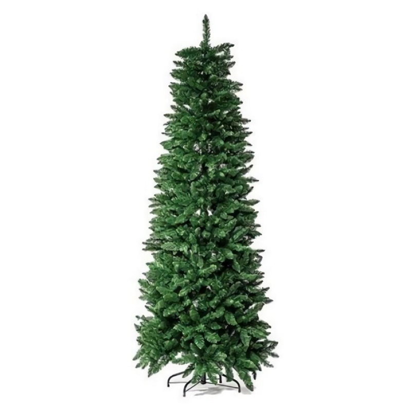 ALBERO NATALE "LEON SLIM" H.180CM BASE 75CM  RAMI 738