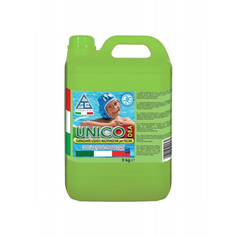 CLORO LIQUIDO MULTIFUNZIONE X PISCINE KG.5 UNICO