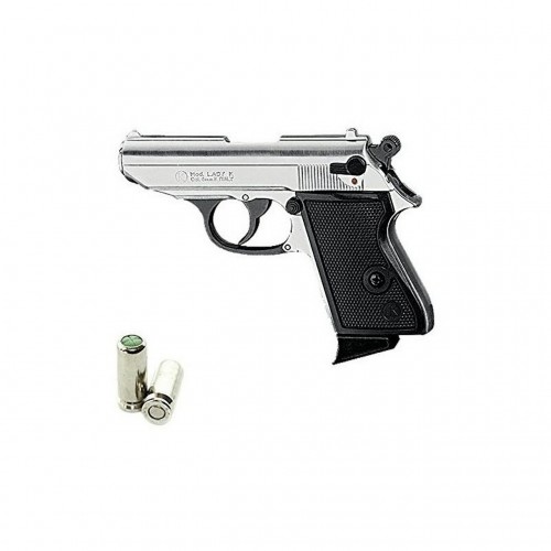 PISTOLA SCACCIACANI LADY CALIBRO 8MM SEMI AUTOMATI CA COLOR CROMATO -7COLPI