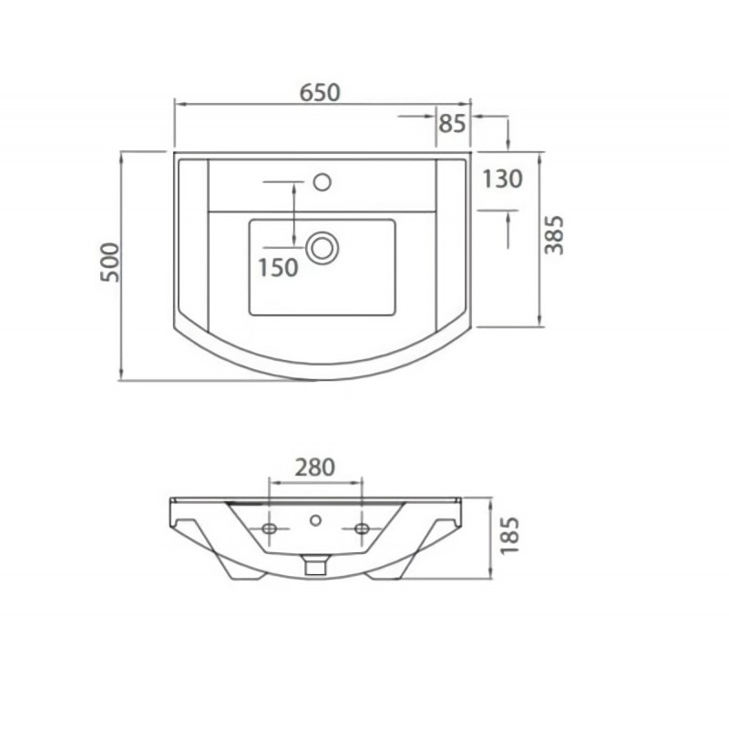 LAVABO BIANNA 65X50 4844